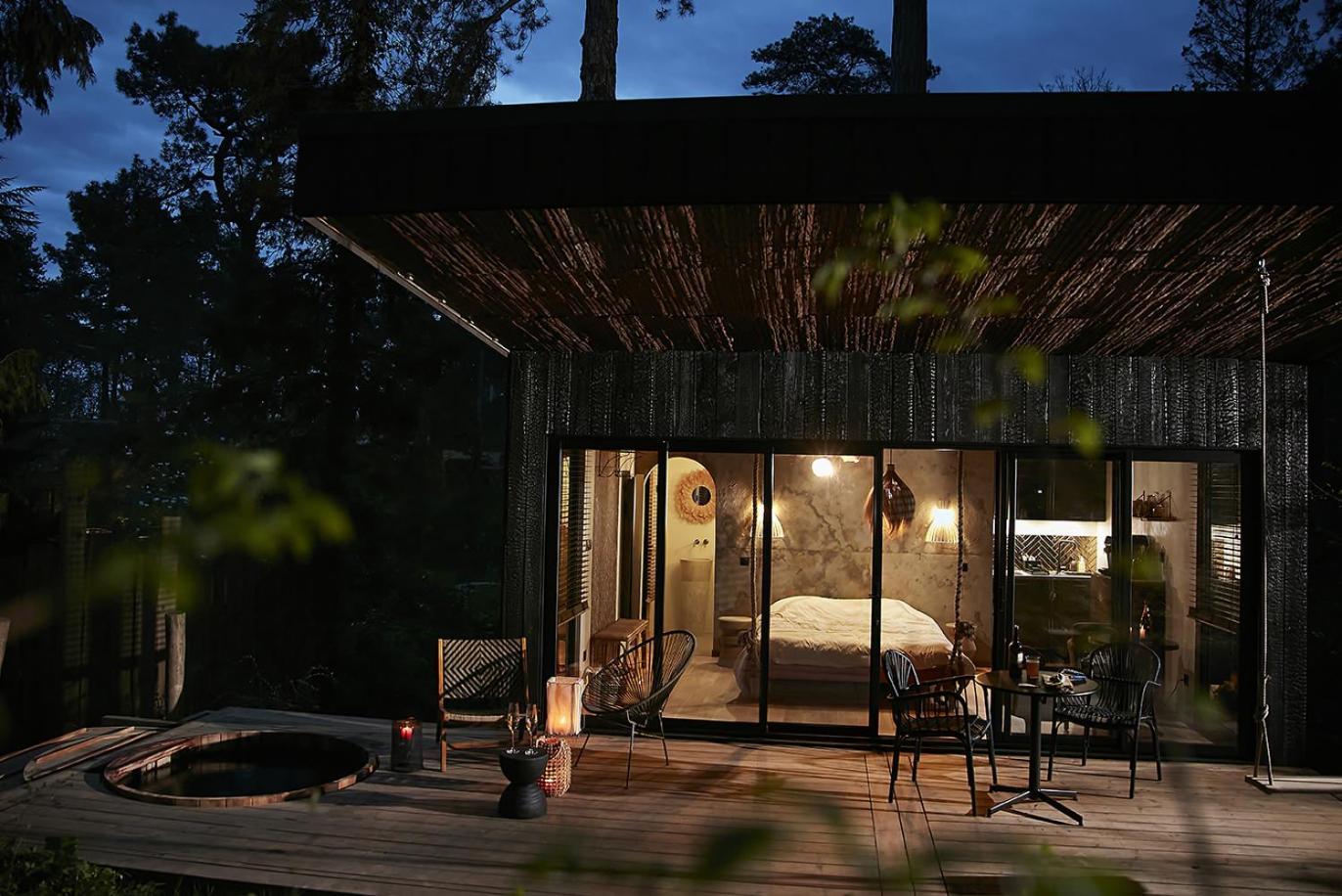 Bain De Foret - Lodges Cosy & Spa Neufchâtel-Hardelot 客房 照片